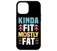 Kinda Fit Mostly Fat Funny Gym Design Carcasa para iPhone 12 Pro MAX