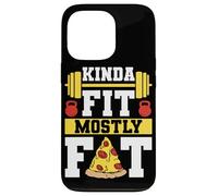 Kinda Fit Mostly Fat Funny Gym Design Carcasa para iPhone 13 Pro