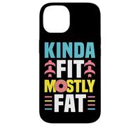 Kinda Fit Mostly Fat Funny Gym Design Carcasa para iPhone 14