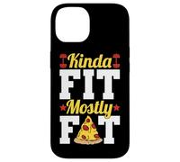 Kinda Fit Mostly Fat Funny Gym Design Carcasa para iPhone 14