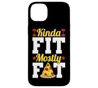 Kinda Fit Mostly Fat Funny Gym Design Carcasa para iPhone 14 Plus