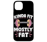 Kinda Fit Mostly Fat Funny Gym Design Carcasa para iPhone 14 Plus
