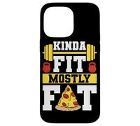 Kinda Fit Mostly Fat Funny Gym Design Carcasa para iPhone 14 Pro MAX