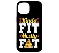 Kinda Fit Mostly Fat Funny Gym Design Carcasa para iPhone 15