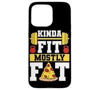 Kinda Fit Mostly Fat Funny Gym Design Carcasa para iPhone 15 Pro MAX