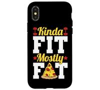 Kinda Fit Mostly Fat Funny Gym Design Carcasa para iPhone X/XS
