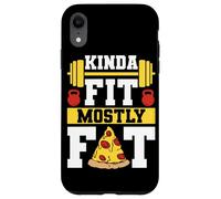 Kinda Fit Mostly Fat Funny Gym Design Carcasa para iPhone XR