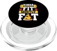 Kinda Fit Mostly Fat Funny Gym Design PopSockets PopGrip para MagSafe