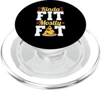 Kinda Fit Mostly Fat Funny Gym Design PopSockets PopGrip para MagSafe