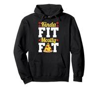 Kinda Fit Mostly Fat Funny Gym Design Sudadera con Capucha