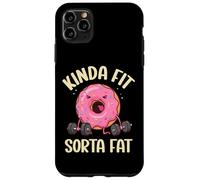 Kinda Fit Sorta Fat Donut Funny Gym Levantamiento de Pesas Entrenamiento Carcasa para iPhone 11 Pro MAX