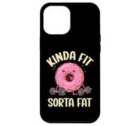 Kinda Fit Sorta Fat Donut Funny Gym Levantamiento de Pesas Entrenamiento Carcasa para iPhone 12 Pro MAX