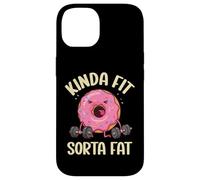 Kinda Fit Sorta Fat Donut Funny Gym Levantamiento de Pesas Entrenamiento Carcasa para iPhone 14