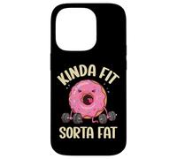Kinda Fit Sorta Fat Donut Funny Gym Levantamiento de Pesas Entrenamiento Carcasa para iPhone 14 Pro