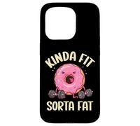 Kinda Fit Sorta Fat Donut Funny Gym Levantamiento de Pesas Entrenamiento Carcasa para iPhone 15 Pro