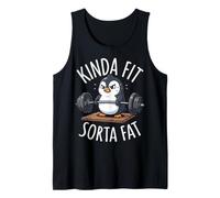 Kinda Fit Sorta Fat Gordo Oso Camiseta sin Mangas