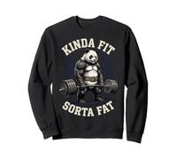 Kinda Fit Sorta Fat Gordo Oso Sudadera