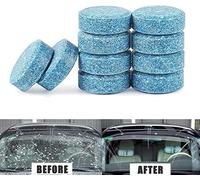 Kindax 40Pzs Pastillas de Limpieza de Cristales para Coche Tableta Efervescente Limpiador Sólido de Coche Limpiacristales (Equivalen a 160L Líquido de Lavado)