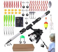 Kinder Angelruten Set para Kleinkinder para Mädchen Outdoor Sommer Camping Park Garten Familia Süßwasser Salzwasser See