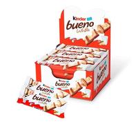 Kinder Bueno White - Caja 15 Unidades - Kinder Bueno Chocolate Blanco - Pack 15 Barritas Kinder Bueno.