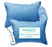 kinder Fluff Almohada para Niños Pequeños (2X). Almohadas para Bebés De Algodón De 300T y Alternativo De Plumón. Cojines Infantiles Hipoalergénicos y Lavable A Máquina para Chiquillo & Viajes