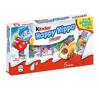 Kinder Galletas de crema de cacao "Happy Hippo", paquete de 5 galletas