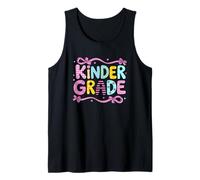 Kinder Grade Colores Divertidos Bonitos Patrones Camiseta sin Mangas
