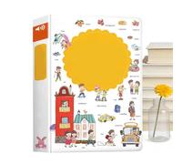 Kinder Lernbuch Mit Sound - Spielerisch Englisch Lernen 2-6 Jährige | Interaktives Hörbuch Mit 18 Themen, 500+ Wörter | Ideal Für Vorschule, Zuhause, Klassenzimmer, 20x27cm