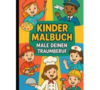 Kinder Malbuch mit unterschiedlichen Berufen