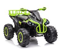 Kinder Quad Coche Eléctrico 12V 2x45W EVA LED Verde Miniquad Kinderquad