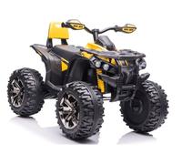 Kinder Quad Coche Eléctrico 12V 4x45W EVA LED MP3 Bluetooth Amarillo Miniquad