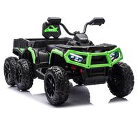 Kinder Quad Eléctrico Con Remolque 24V 4x4 EVA Bluetooth
