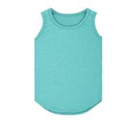 Kinder Shirts & Blusen Mädchen Tank Tops Kinder Sommer Rundhals Ärmellose Shirts Tanzbekleidung 3 bis 14 Jahre (Mint Green, 3-4 Years)