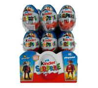 Kinder Sorpresa - Huevo de Chocolate con Leche Extrafino 20g con Juguete Sorpresa | Pack de 36 Unidades