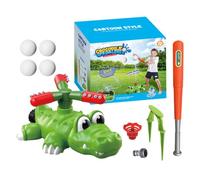 Kinder Wassersprinkler - 11 Zoll Krokodil Baseball Sprühspiel | ABS Outdoor Wasserspielzeug - Spaß Wasser Sprinkler für Garten Ѕtrand Park Sommer Aktivitäten Kühlung für Kinder AB 3 Jahren