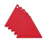 KinderCoring 5 Piezas Esparcidor de Pegamento Dentado Aplicador de Reutilizable Herramienta Ligera Multifunción Apto para Carpintería Reparación, Triángulo