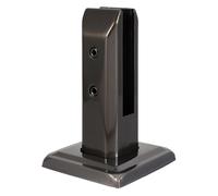 KinderCoring Abrazadera de Vidrio Soporte de Pinza Acero Inoxidable Clip Resistente Accesorio Multifuncional Adecuada para Pasamanos Escaleras Cerramientos y, Negro