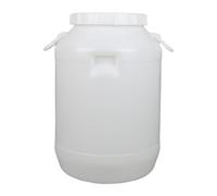 KinderCoring Barril de Agua Multifunción con Estructura Resistente HDPE Tapa Doble y Manija Apto para Almacenamiento Encurtidos Fermentación y Adecuado, 30l, Individual