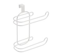 KinderCoring Toallero Paños Estante Almacenamiento Porta Papel Higiénico Organizador de Metal Diseño Versátil Adecuado para Baño Cocina Espacios Pequeños, Blanco