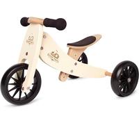 Kinderfeets Bicicleta de Equilibrio y Triciclo de Madera 2 en 1 para niños de 1 año Tiny Tot - Crema
