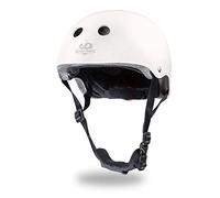 Kinderfeets Casco Infantil para Ciclismo/Casco de Bicicleta para niños - Blanco Mate