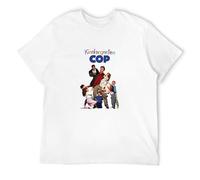Kindergarten Cop 90's Schwarznegger Movie Men's T-Shirt Unisex White Cotton Print tee Shirts 3XL