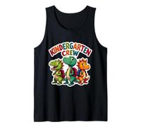 Kindergarten Crew Dinosaur Lover T-Rex Dino Regreso a la Escuela Camiseta sin Mangas