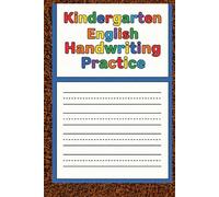 Kindergarten English Handwriting Practice Workbook Letter Tracing, Uppercase & Lowercase Alphabet, Ruled Writing Paper for Kids Ages 5-15