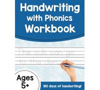 Kindergarten Handwriting with Phonics Practice ABC Print Handwriting Letter Tracing CVC Words and Sentences