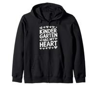 Kindergarten Has My Heart Cute Teacher Apreciación Sudadera con Capucha