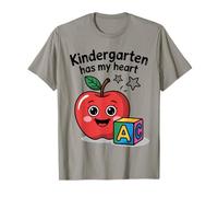 Kindergarten Has My Heart Teacher Classroom Love ABC Style Camiseta