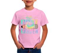 kindergarten hola escuela yo vengo niños primer día de escuela camisetas guardería graduación camisetas, Rosa., 8-9 años