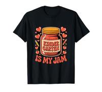Kindergarten Is My Jam, Linda Estudiante de Regreso a Clases y Maestra Camiseta