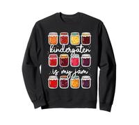 Kindergarten Is My Jam, Maestra de jardín de Infantes, Cute Groovy Sudadera